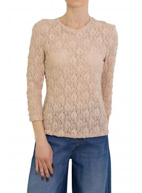 Maglia in pizzo girocollo Options